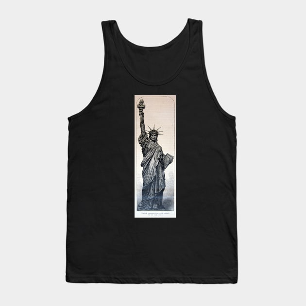 Statue of Liberty 1884 Tank Top by artfromthepast